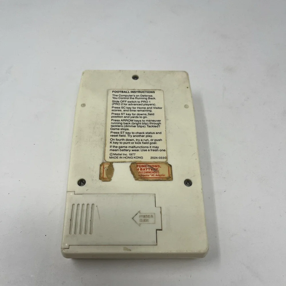 Vtg 1977 MATTEL ELECTRONICS Football I Handheld Game TESTED & WORKS!